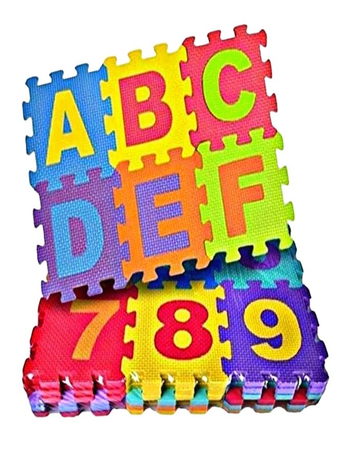 Ruhani ABC & 123 Playmat Set of 36pcs Puzzle Mat for Kids Boys & Girls. A to Z & 0 to 9 (Multicolor) - Image 5